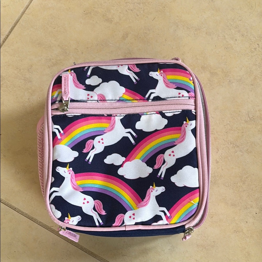 Pottery Barn Kids Pink Unicorn Rainbow Bag